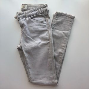 zara basics gray-beige jeans